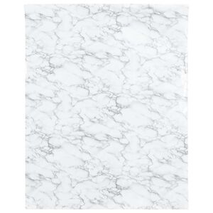 vidaXL Samoprzylepna okleina meblowa, marmurowa biel, 90x500 cm, PVC