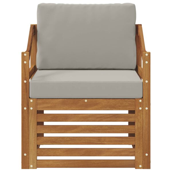 vidaXL Zestaw sof na zewnątrz z poduszką Naturalny 67 x 63 x 73 cm