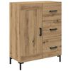 vidaXL Highboard 2 pcs Dąb rzemieślniczy Materiał drewnopochodny