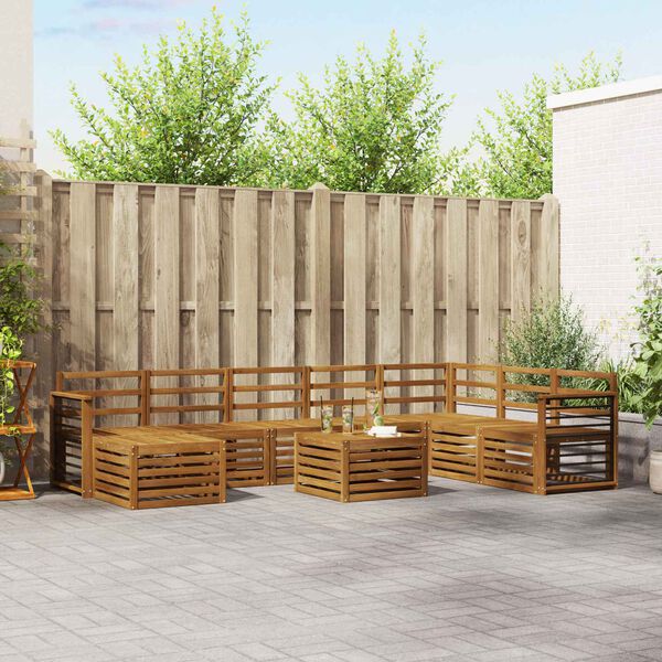 vidaXL Zestawy sof Naturalny Lite Drewno Akacji