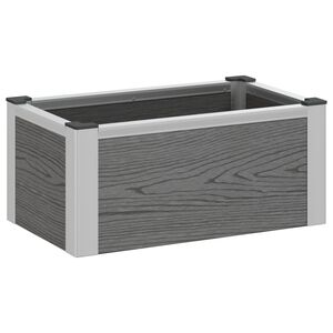 vidaXL Podniesiona rabata ogrodowa Szary 50 x 30 x 22 cm