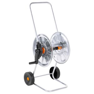 vidaXL W&oacute;zek z bębnem na wąż 50 m 1/2" lub 35 m 3/4", stalowy