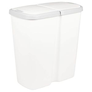 vidaXL Kosz na śmieci Biały 48,5 x 28 x 51 cm PP