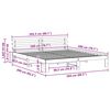 vidaXL Ramka ł&oacute;żka Woskowy Brąz 200 x 200 cm Lite drewno sosnowe
