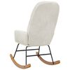 vidaXL Fotel bujany, kremowy, tapicerowany aksamitem
