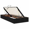 vidaXL Ł&oacute;żko z miejscem na przechowywanie i LED Czarny 100 x 200 cm