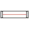 vidaXL Rama do stołu roboczego, czerwono-czarna, 190x50x79 cm, metal
