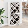 vidaXL Regał na wino 2 pcs Biały 62 x 25 x 62 cm Lite drewno sosnowe
