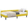 vidaXL Rama Ł&oacute;żka Narożnego z Materacem 2 szt. Ż&oacute;łty 90 x 200 cm