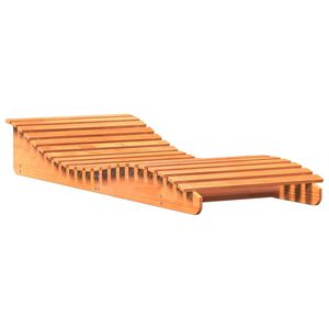 vidaXL Leżak, woskowy brąz, 205x80x31,5 cm, lite drewno sosnowe