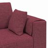 vidaXL Sofa z poduszką Czerwone wino 250 x 77 x 76 cm tkanina
