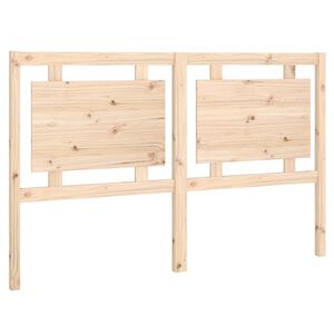 vidaXL Wezgłowie ł&oacute;żka, 155,5x4x100 cm, lite drewno sosnowe