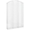 vidaXL Łukowaty kosz gabionowy 150x30x220/240 cm, galwanizowane żelazo