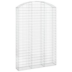 vidaXL Łukowaty kosz gabionowy 150x30x220/240 cm, galwanizowane żelazo