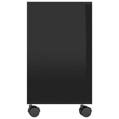 vidaXL Stolik boczny, czarny z połyskiem, 70x35x55 cm