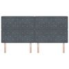 vidaXL Zagł&oacute;wek Ciemnoszary 200 cm Aksamit