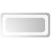 vidaXL Lustro łazienkowe LED przezroczysty 40 x 20 cm szkło hartowane