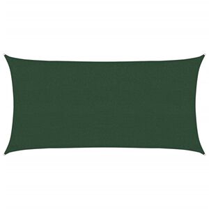 vidaXL Żagiel przeciwsłoneczny, 160 g/m&sup2;, ciemnozielony, 2,5x5 m, HDPE