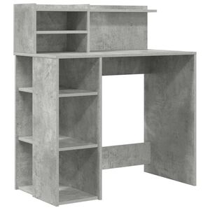 vidaXL Biurko Betonowy szary Drewno inżynieryjne 90 x 48 x 101,5 cm