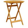 vidaXL Składany zestaw bistro 3 pcs Brązowy lite drewno akacjowe