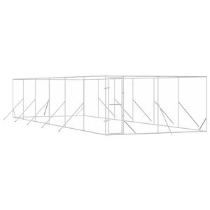 vidaXL Kojec zewnętrzny dla psa, 4x12x2 m, stal galwanizowana