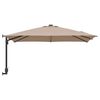 vidaXL Parasolka ogrodowa Taupe i Czarny 248.5 x 247.5 x 160 cm