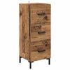 vidaXL Highboard z szufladą Stare drewno 34,5 x 34 x 180 cm