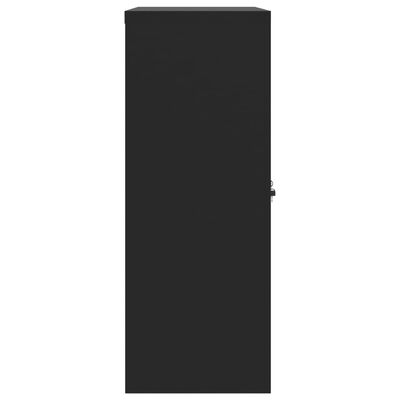 vidaXL Szafka na dokumenty, czarna, 90x40x105 cm, stalowa