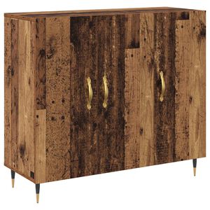 vidaXL Bufet Stare drewno 90 x 34 x 80 cm Drewno inżynieryjne