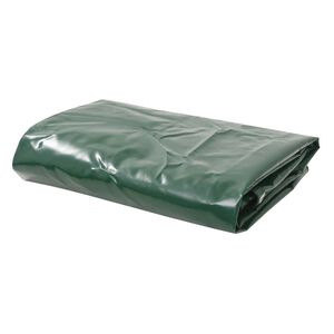 vidaXL Plandeki zielony 6 x 8 m Pł&oacute;tno z powłoką PVC