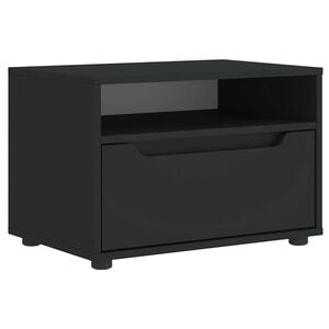 vidaXL Szafka pod TV "VISNES" Czarna 60x40x38 cm Drewno klejone