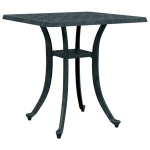 vidaXL Stolik ogrodowy, zielony, 53x53x53 cm, odlewane aluminium