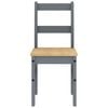 vidaXL Krzesła stołowe Panama, 2 szt., szare, 40x46x90 cm, sosnowe