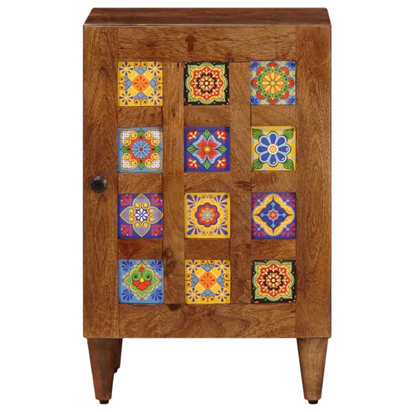 vidaXL Szafka Łazienkowa z drzwiami orzech włoski 38 x 33 x 58 cm