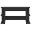 vidaXL Biurko, czarne, 140x50x75 cm, materiał drewnopochodny