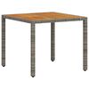 vidaXL Zestaw do jadalni w ogrodzie 3 pcs Szary polirattan
