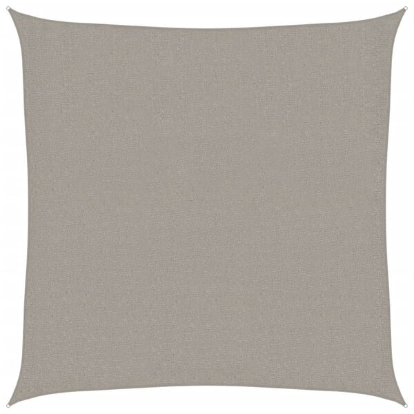 vidaXL Żagiel przeciwsłoneczny, 160 g/m&sup2;, jasnoszary, 3,6x3,6 m, HDPE