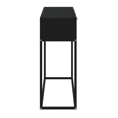 vidaXL Stolik konsolowy, czarny, 105x30x75 cm