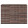 vidaXL Skrzynia na poduszki ogrodowe, rattan PE, 145x100x103cm, brąz
