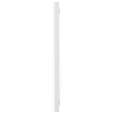 vidaXL Lustro łazienkowe, wysoki połysk, białe, 100x1,5x37 cm, płyta