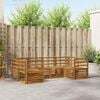 vidaXL Zestawy sof 6 pcs Naturalny Lite Drewno Akacji