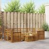 vidaXL Zestawy sof 7 pcs Naturalny Lite Drewno Akacji