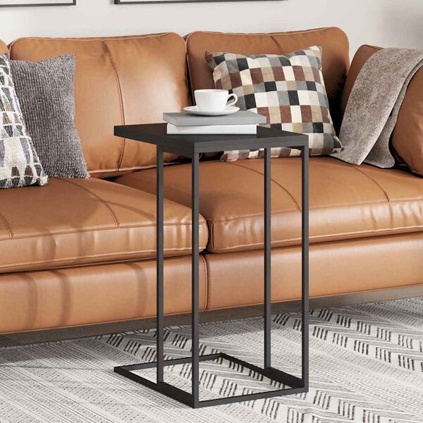 vidaXL Stolik boczny, czarny, 40x30x59 cm, materiał drewnopochodny