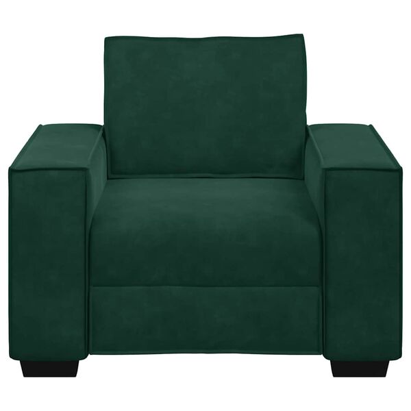 vidaXL Sofa Fotel Ciemnozielony 100x78x84 cm Aksamit