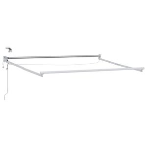 vidaXL Electric Awning Frame with LED and Wind Sensor 2.5 x 2 m Biały