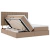 vidaXL Ł&oacute;żko z miejscem na przechowywanie i materacem Kawowy