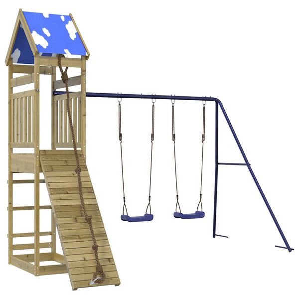 vidaXL Plac zabaw do ogrodu, impregnowane drewno sosnowe