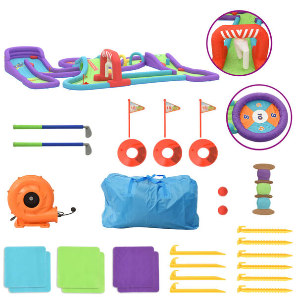 Happy Hop Nadmuchiwane pole golfowe, 370x303x64 cm