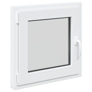 vidaXL Biała wewnętrzna kolor okna piwnicznego RISOR 50 x 50 cm