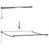 vidaXL Markiza Czarny 3 x 2,5 m Poliester i metal